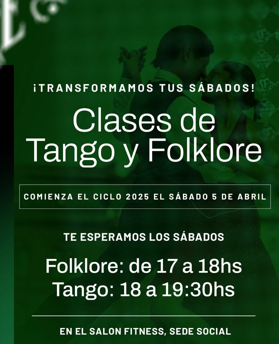 CLASES DE TANGO Y FOLKLORE 2025