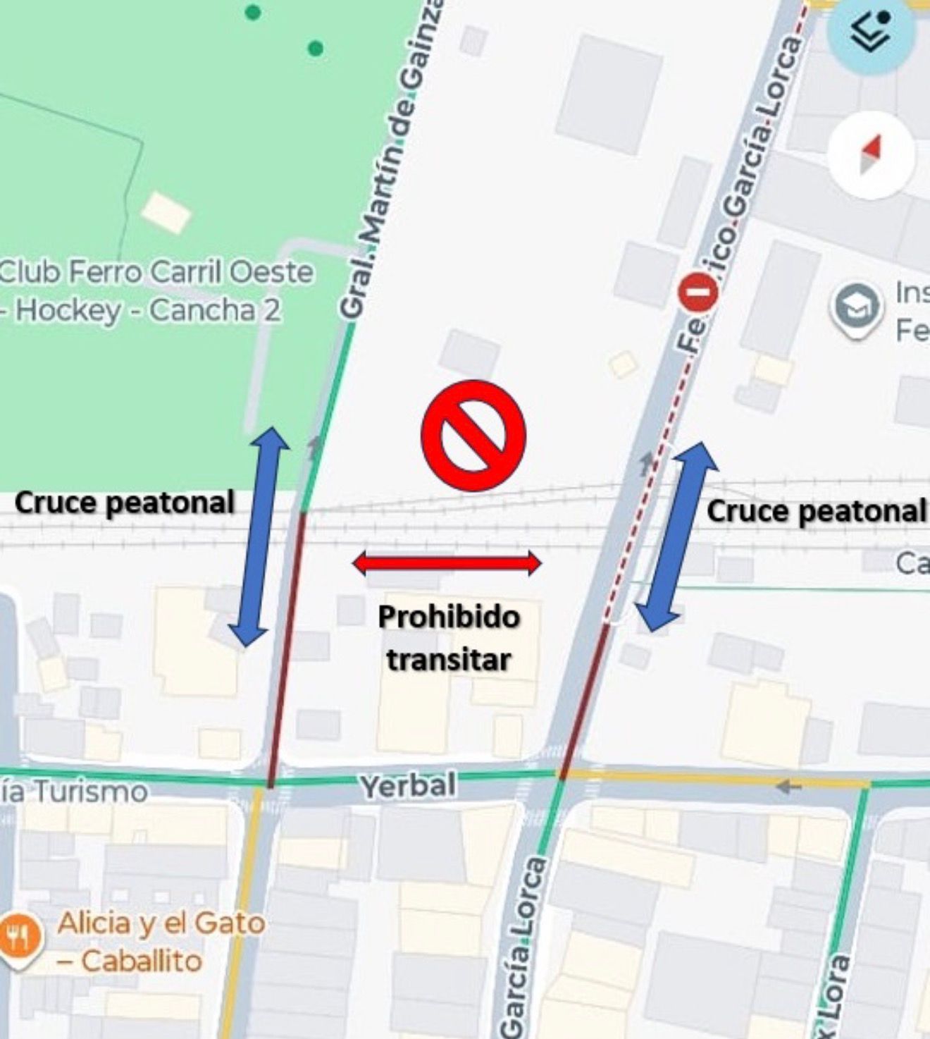 INFORMACIÓN IMPORTANTE: CRUCE DE VÍAS